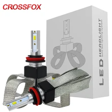 CROSSFOX 12V 60W 3000K 4300K 6000K Авто Лампа H7 светодиодный H4 H1 H11 9005 9006 9003 HB2 HB3 HB4 H3 светодиодный 9600LM автомобилей головной светильник Светильник лампы