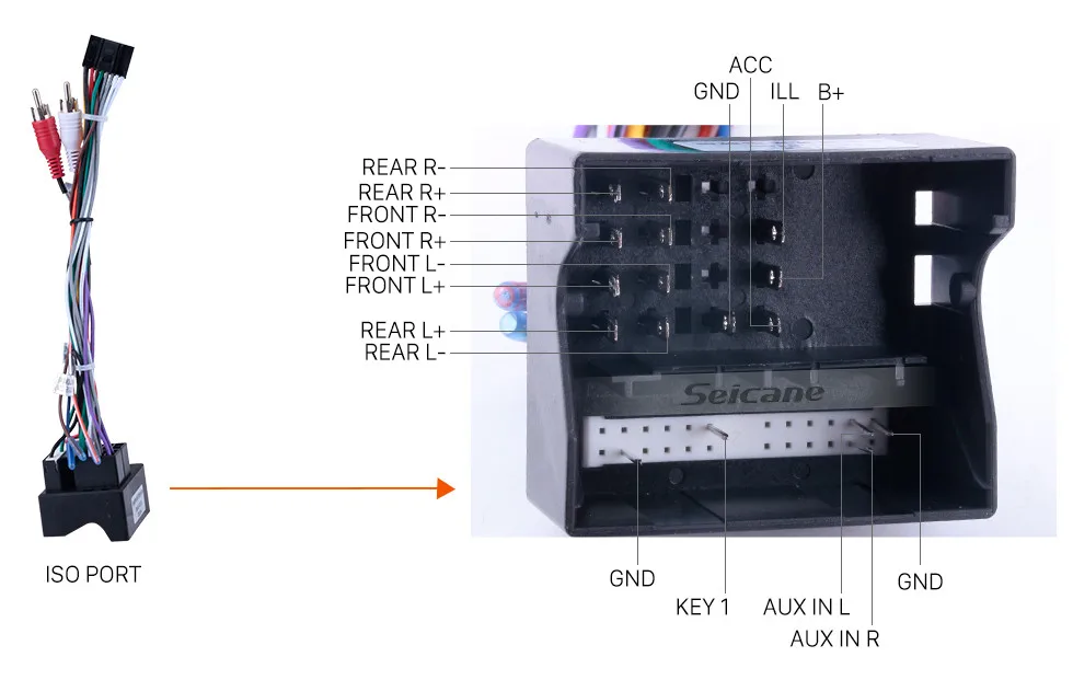 Seicane Android 8,1 " 2Din автомобильный Радио gps мультимедийный плеер для ford focus EXI MT 2 3 Mk2/Mk3 2004-2011 сенсорный экран головное устройство