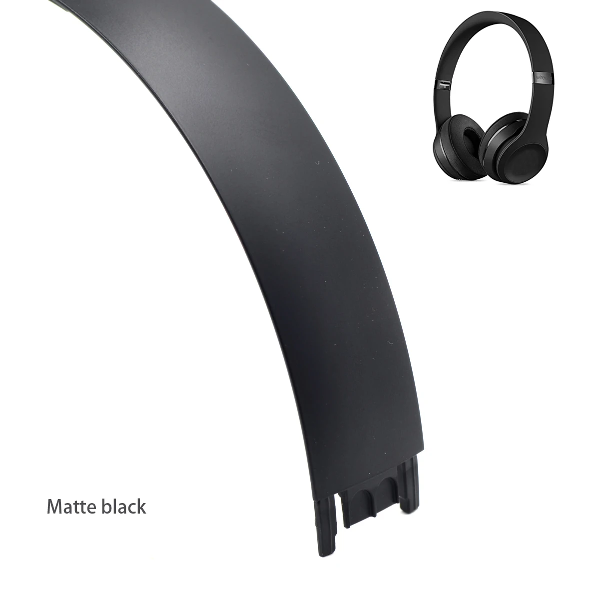 Matte black Defean, 14 цветов, сменная повязка на голову, пластиковые обручи для Beats solo3 solo 3,0, Проводные/solo3 беспроводные наушники - Цвет: Matte black
