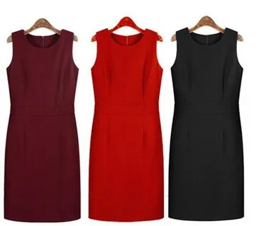 XS-4XL Plus Size Normal Quality Autumn Winter Women'S European Style Vest Sleeveless Woolen Sundress | Женская одежда