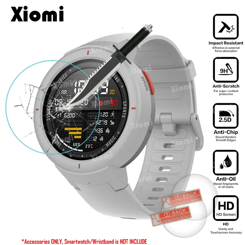 9H протектор экрана из закаленного стекла для Xiaomi Huami Amazfit Verge 3 Защитная пленка