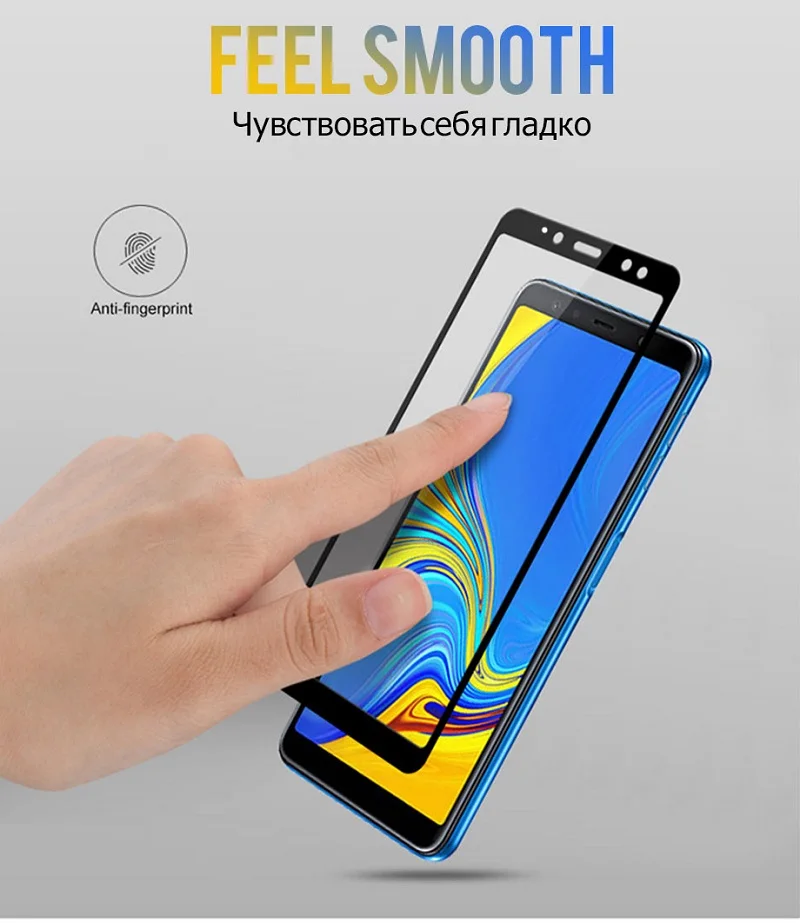 7D Tempered Protective Glass on the for Samsung Galaxy J4 J6 Plus J8 A8 A6 A7 2018 Screen Protector Film | Мобильные телефоны и