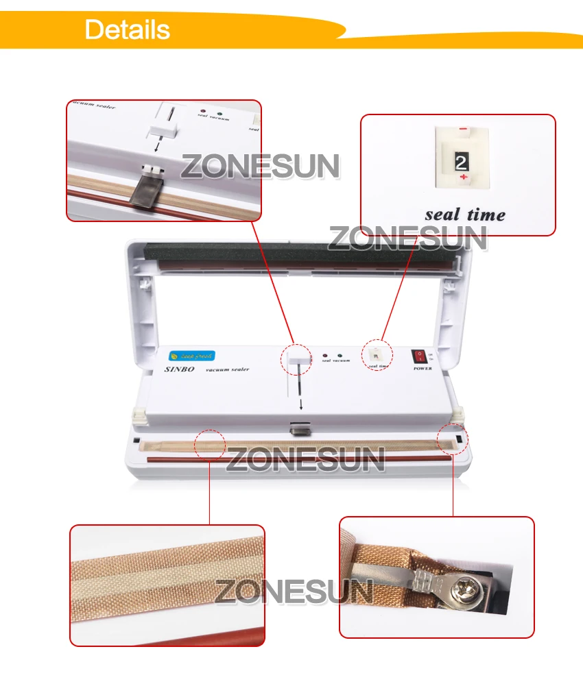 ZONESUN нержавеющая сталь большой мощности вакуумная упаковочная машина рыба рис коммерческий Вакуумный упаковщик промышленная вакуумная посылка машина