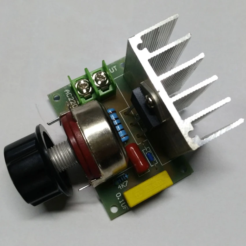 Регулятор переменного тока 4000 Вт высокомощный тиристор регулятор скорости