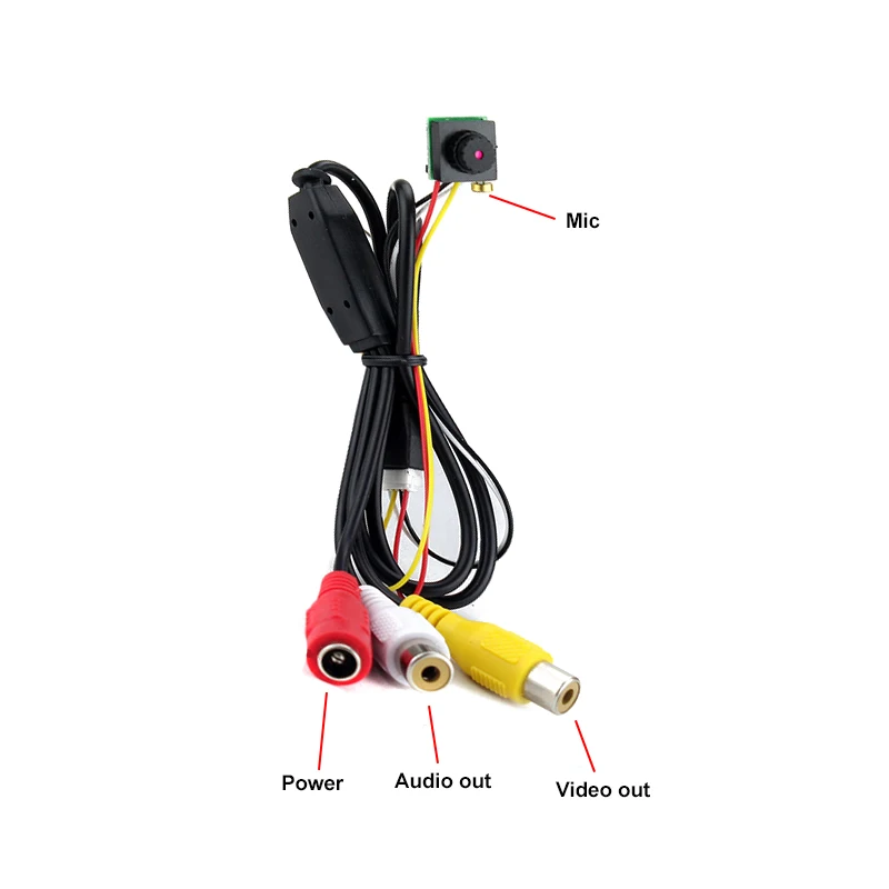 

700TVL Mini Analog Camera DC5-12V CCTV Security Video CVBS Camera with Audio output