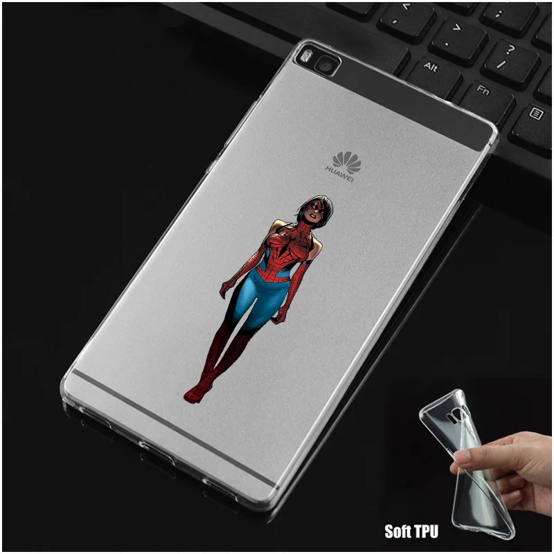 Мягкий силиконовый чехол из ТПУ DREAMFOX M530 Lone Spiderman для Huawei P8 P9 P10 Lite Plus 2017 Honor 8 Pro 9 6X |