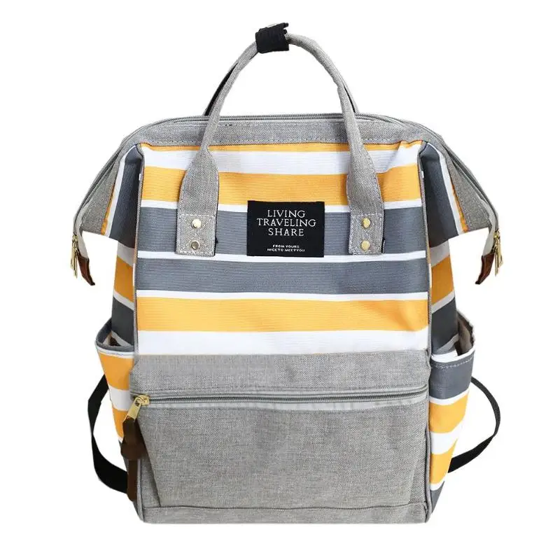 grey small Сумка для подгузников для мам, Большая вместительная сумка для детских подгузников, дизайнерская сумка для кормления, рюкзаки для путешествий, сумки для подгузников для мам и детей - Цвет: grey small