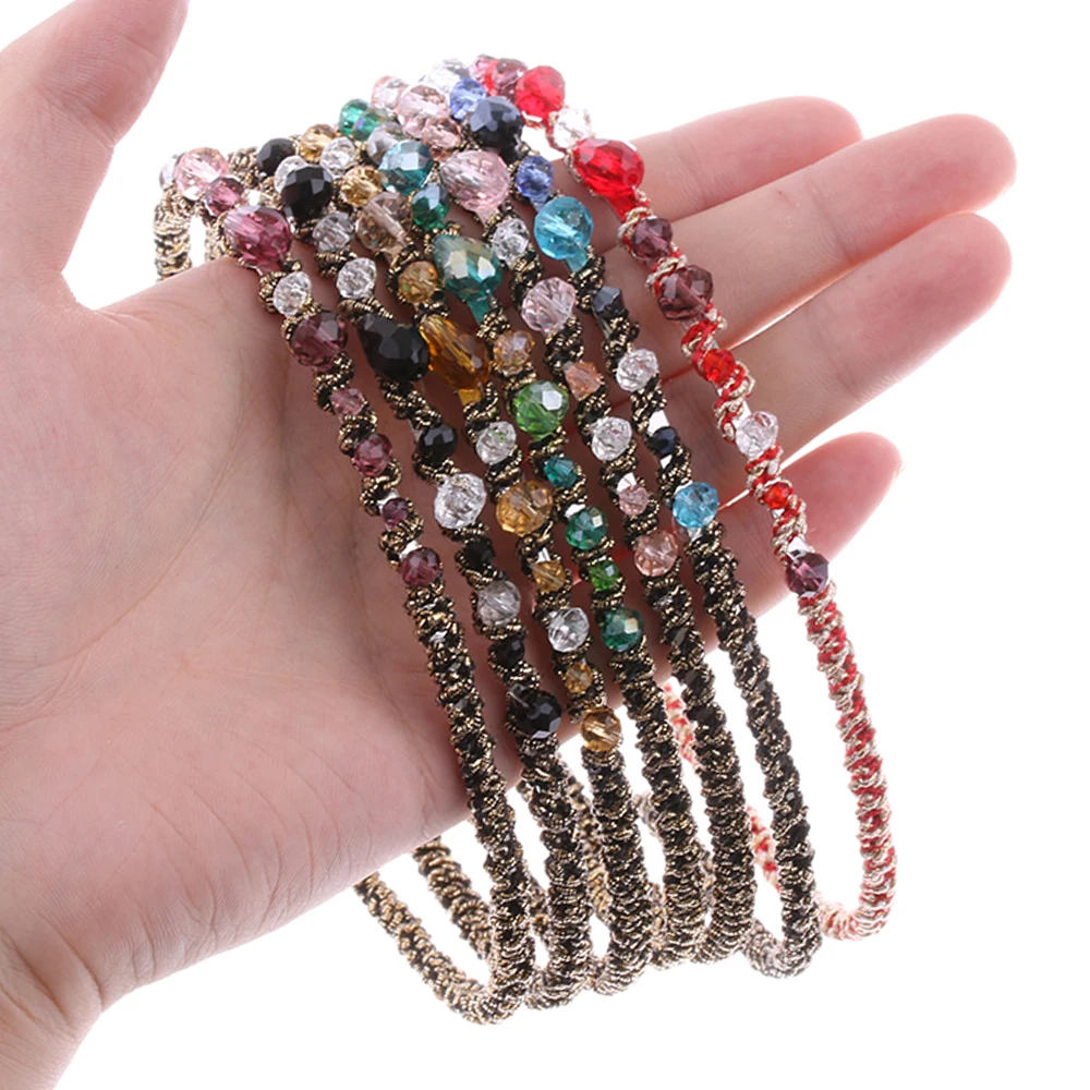 Женский обруч для волос ручной работы с жемчужинами и цветами стразы 2019| |