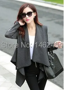 HOT Free Shipping 2014 new style t winter woolen overcoat women fashion trench coat | Женская одежда