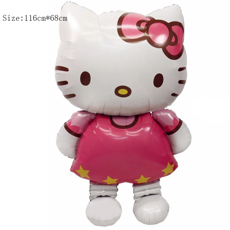 Размер 80*48 Hello Kitty Cat Фольга шар мультфильм Свадьба День Рождения украшения