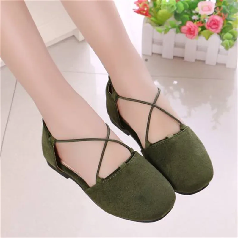 Xinfstreet Fashion Kids Girls Shoes Solid Children Dance Princess Soft Casual School Size 26-36 | Детская одежда и обувь