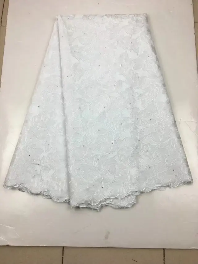 Чистый белый 2018 новейший африканский тюль чистая кружевная ткань высокого