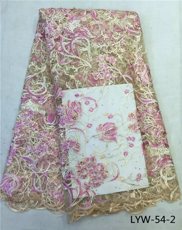 Великолепный дизайн Африканский Бусы Тюль сетки кружевной ткани стразы