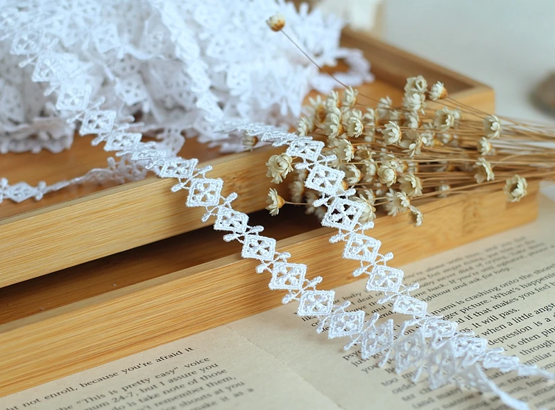 2 шт./партия белая кружевная ткань|Кружево| |