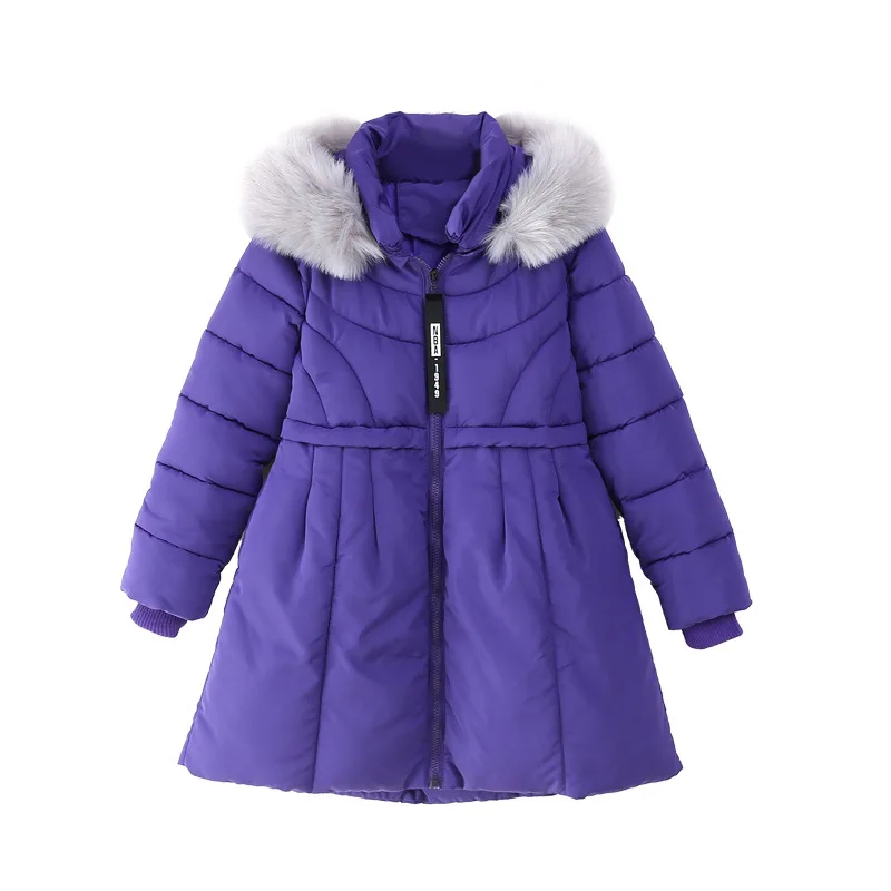 

Lagabody Winter Parka For Girls Cotton-padded Outerwear Fur Collar Children's Jackets Clothes Teenagers Girls 12 years TZ304