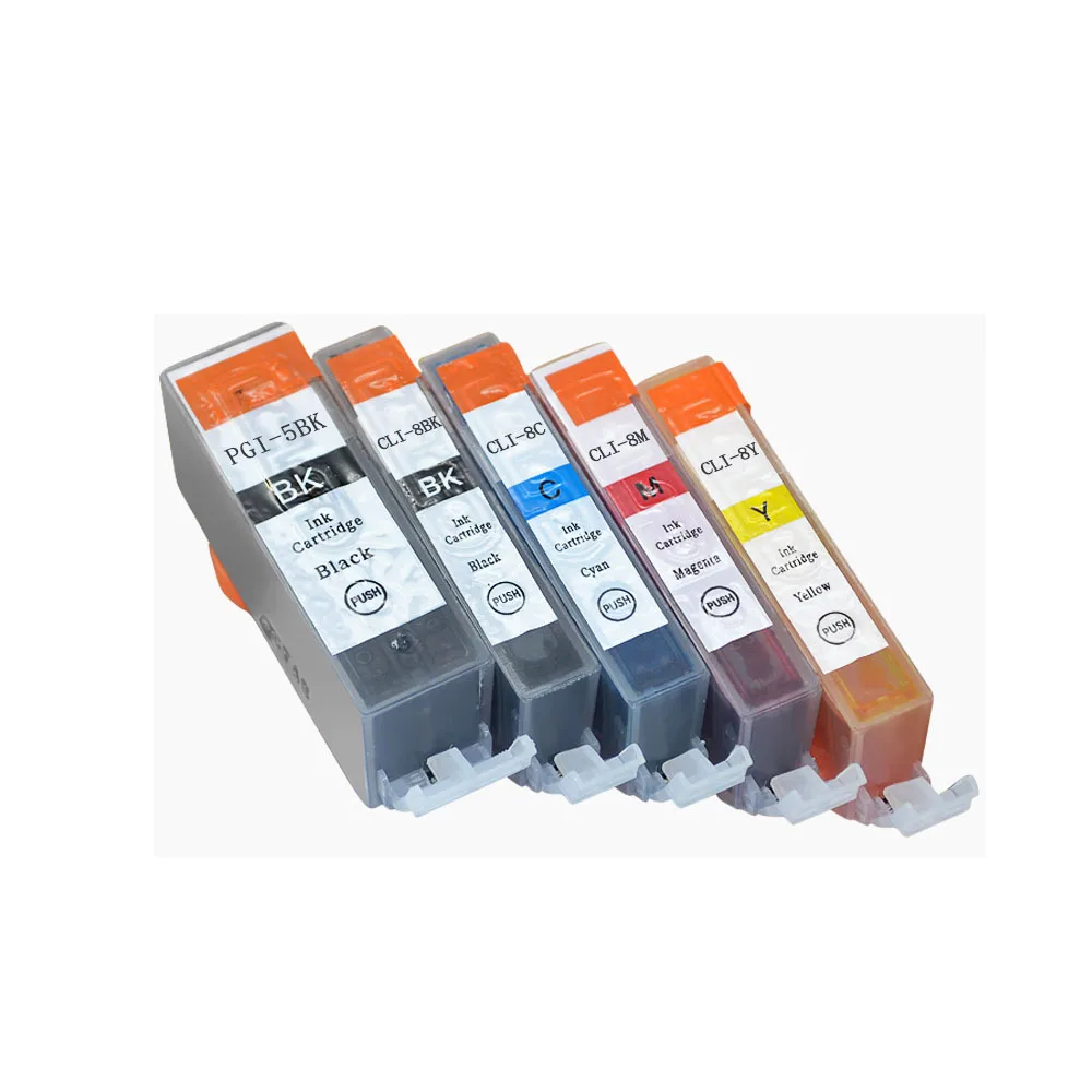 Совместимые чернильные картриджи для Canon PIXMA iP4200 iP4300 iP4500 MP500 iP5200 MP530 MP600 MP610 MP800 5 шт. |