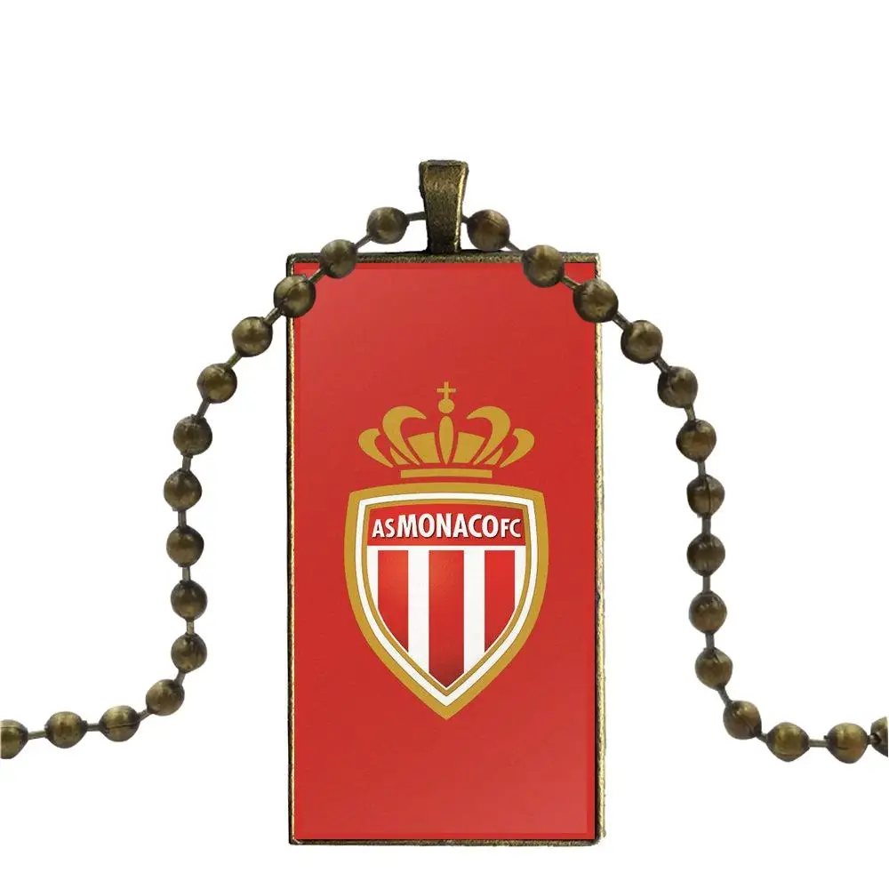 EJ glaze As Monaco Soccer для мужчин и женщин подарочное ожерелье с бронзовым покрытием