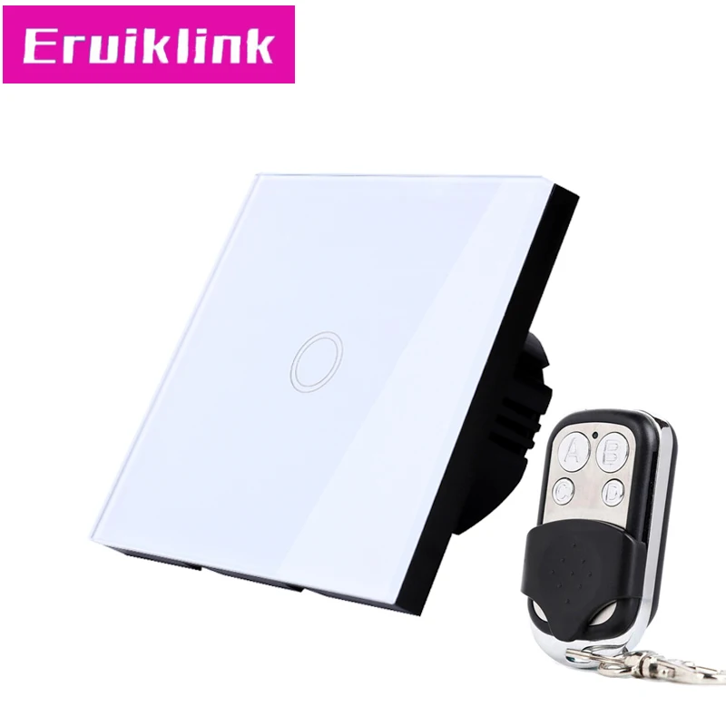 Стандарт ЕС/Великобритания настенный сенсорный выключатель 1 банда 1way