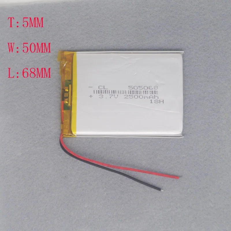 3 7 в литий полимерный 505068 навигатор планшетный ПК со встроенной фотографией 2500