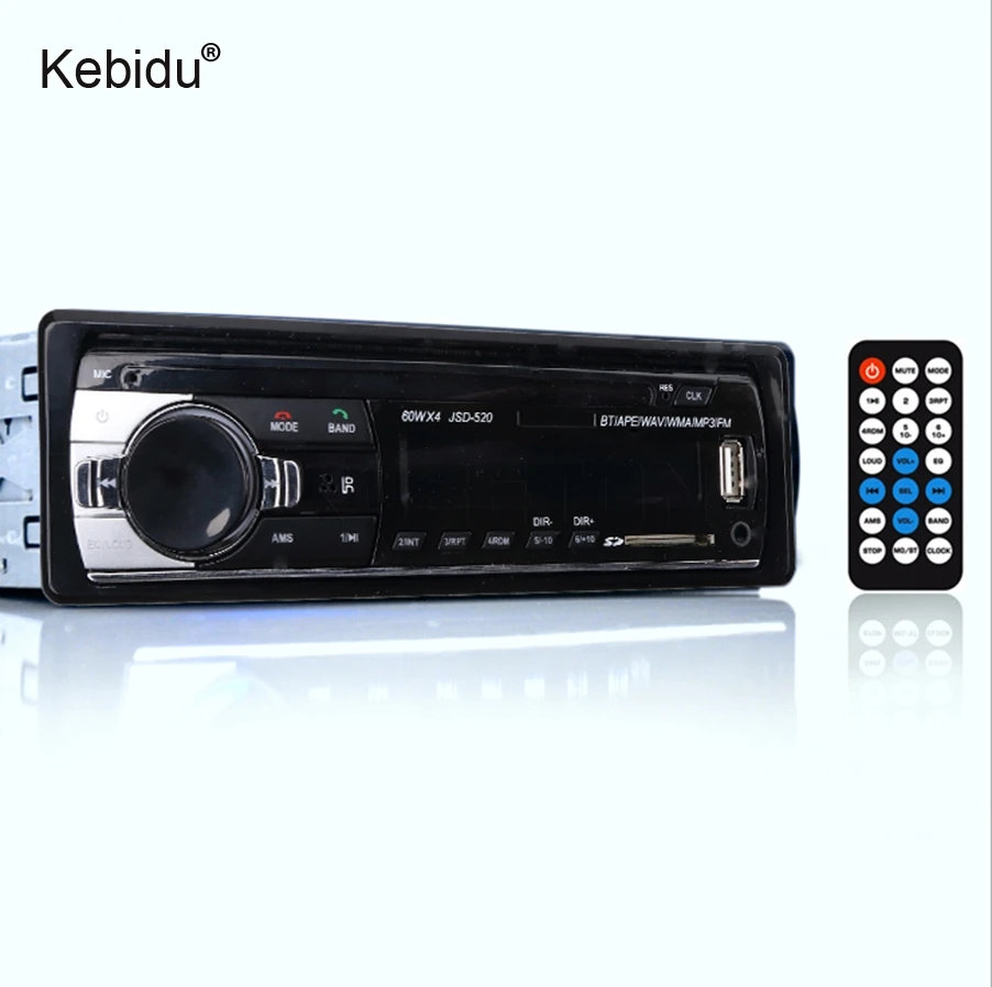 Автомагнитола kebidu стерео система с Bluetooth разъемом FM Aux SD USB MP3 MMC WMA|car radio stereo player|car