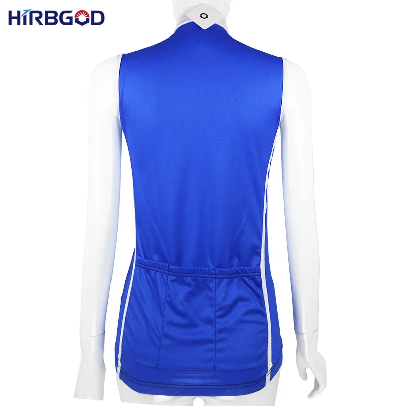 HIRBGOD Stylish Half Zipper Womens Sleeveless Cycling Jersey Breathable Quick Dry Bicycle Bike Vest Clothing Top-NR111 | Спорт и