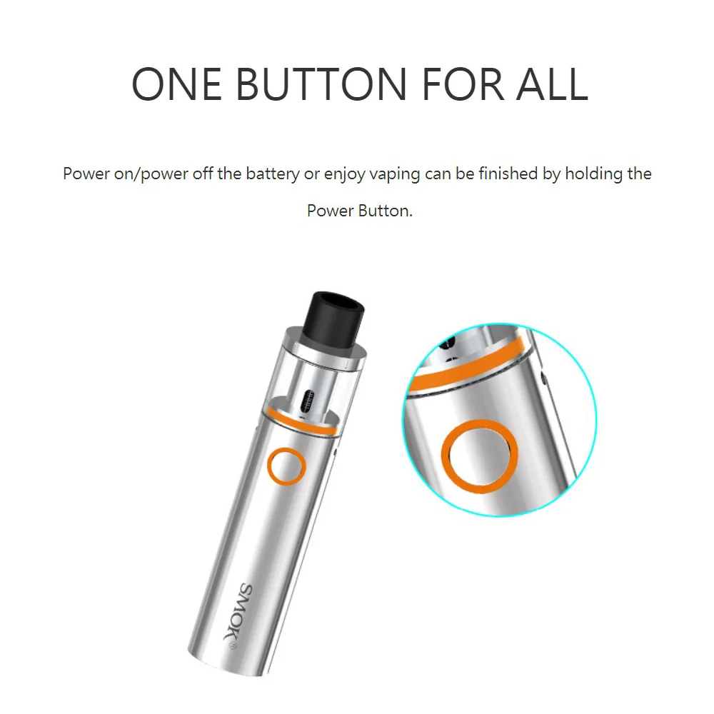 Электронных сигарет SMOK Vape ручка 22 комплект с 5 шт 0.3ohm vape катушки встроенный 1650 мА/ч