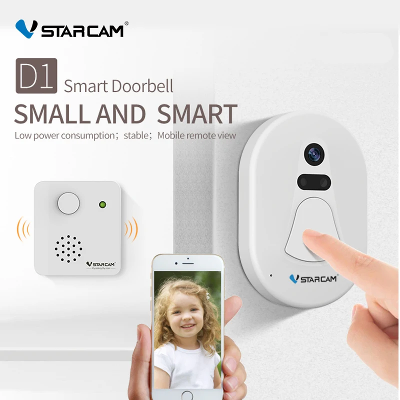 VStarcam HD Беспроводная дверная камера бесплатное Облачное хранилище фото безопасность ночное видение Wi-Fi дверной Звонок