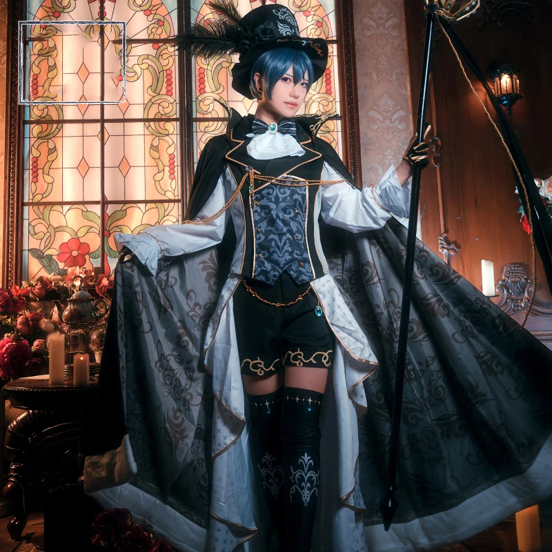 

Anime! Black Butler Ciel Phantomhive Sun Awakening Gorgeous Uniform Cosplay Costume Halloween Carnival Suit Size XS-XL Free Ship