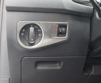 Для Volkswagen VW Tiguan 2017 2018 Карбон волокно матовый головная лампа светильник