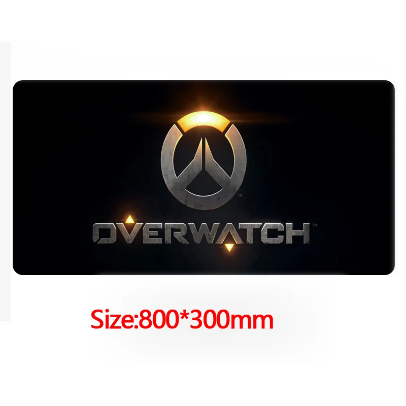 800x300 Overwatch игровой коврик для мыши большой коврик для мыши ПК настольный коврик для мыши нескользящая резиновая основа лазерный и оптический коврик для мыши совместимый - Цвет: 800x300