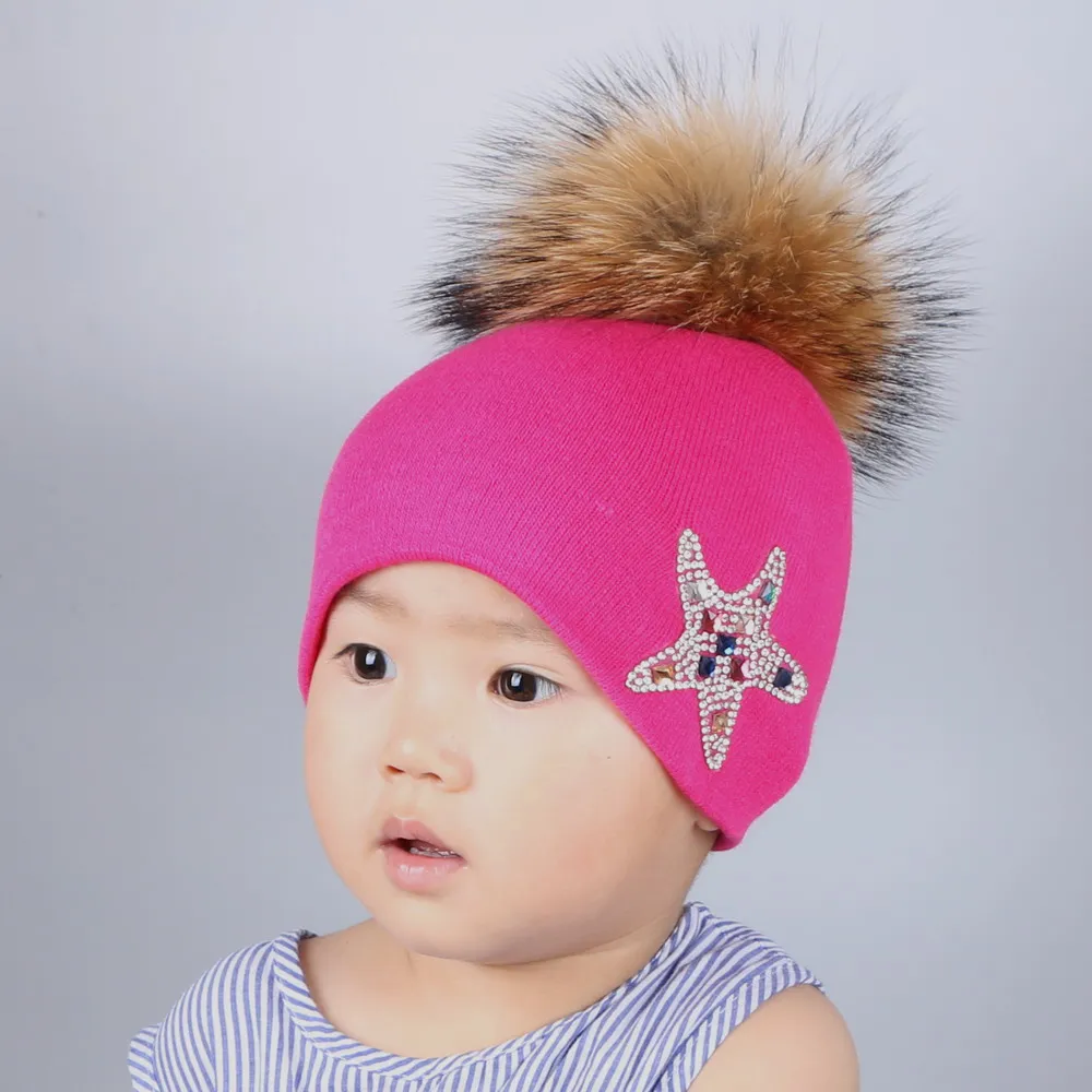 Вязаная зимняя шапка для детей от 0 до 3 лет мальчиков и девочек детский хлопковый