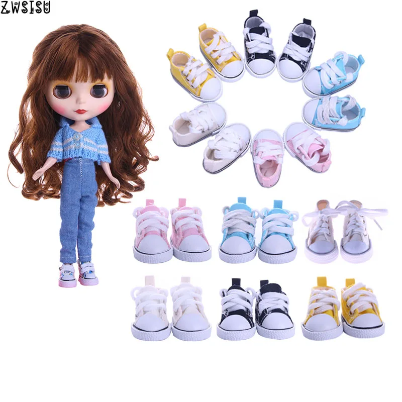 

Blyth Doll Clothes Sweater+Jeans 5 Cm 1/6 Doll Canvas Shoes For BJD Doll Our Generation Christmas Girl`s Birthday Gifts Toy