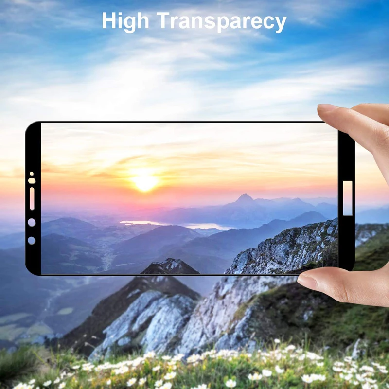 5D закаленное стекло для Huawei Honor 9 Lite Защитная пленка экрана изогнутая полная на