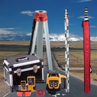 ship from eu brand new 500m range self leveling rotary rotating red laser level tripod staff