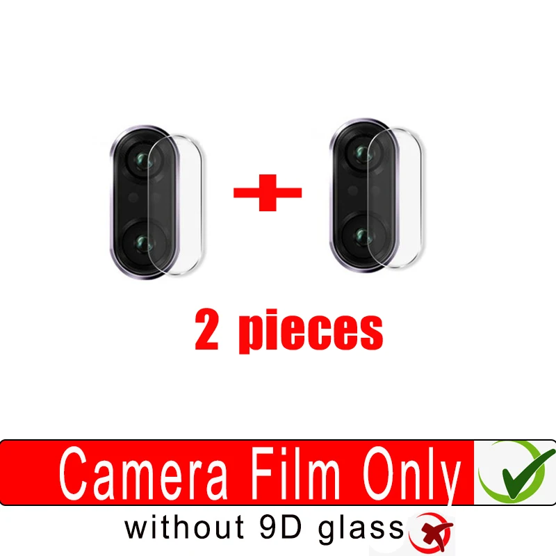 2pcs Camera Glass 2 шт 9D закаленное стекло для huawei P Smart Plus Защита экрана для P Smart Psmart Z Защитная крышка объектива камеры Fil - Цвет: 2pcs Camera Glass