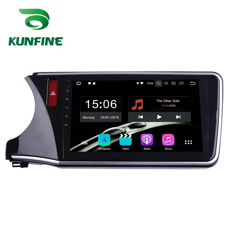 Android 9 0 Ram 4G Rom 64G PX6 Cortex A72 автомобильный DVD GPS мультимедийный плеер стерео для Honda city