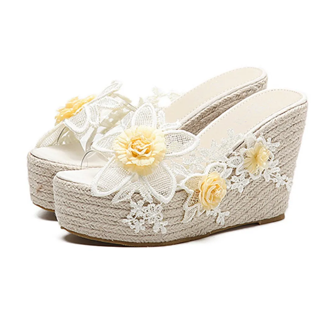 SAGACE/женские босоножки с цветочным принтом обувь принцессы из газовой ткани на