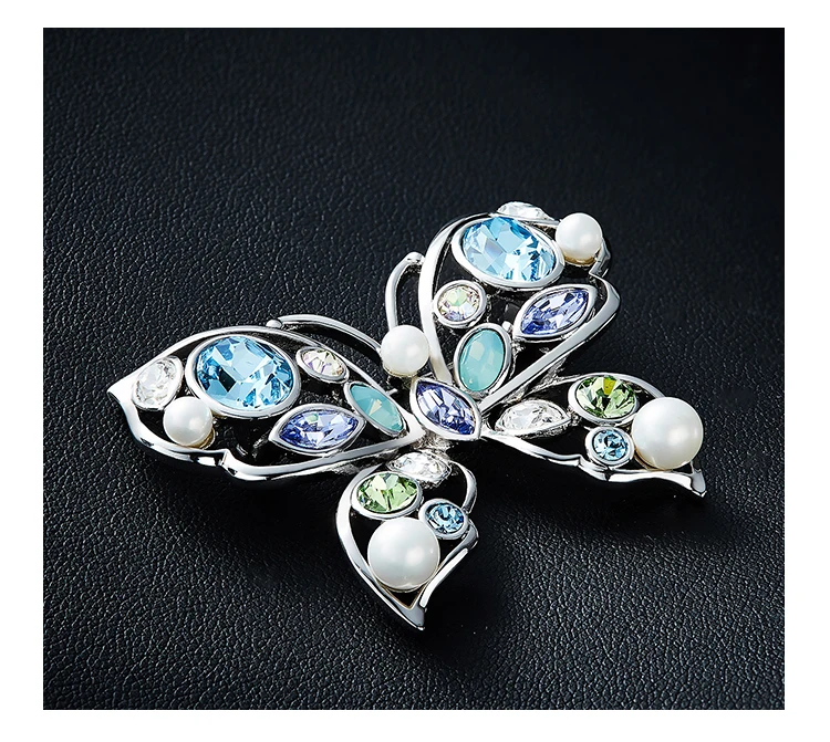 CDE Броши для женщин украшенные кристаллами от Swarovski бабочки кристалл броши булавка ювелирные изделия и аксессуары для одежды