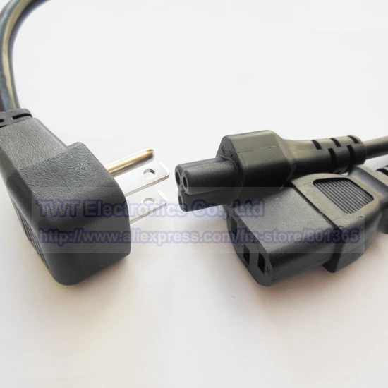 США Канада 2 в 1 кабель питания Nema 5 15P штекер IEC 320 C13 + C5 Y сплиттер шнур 10 шт