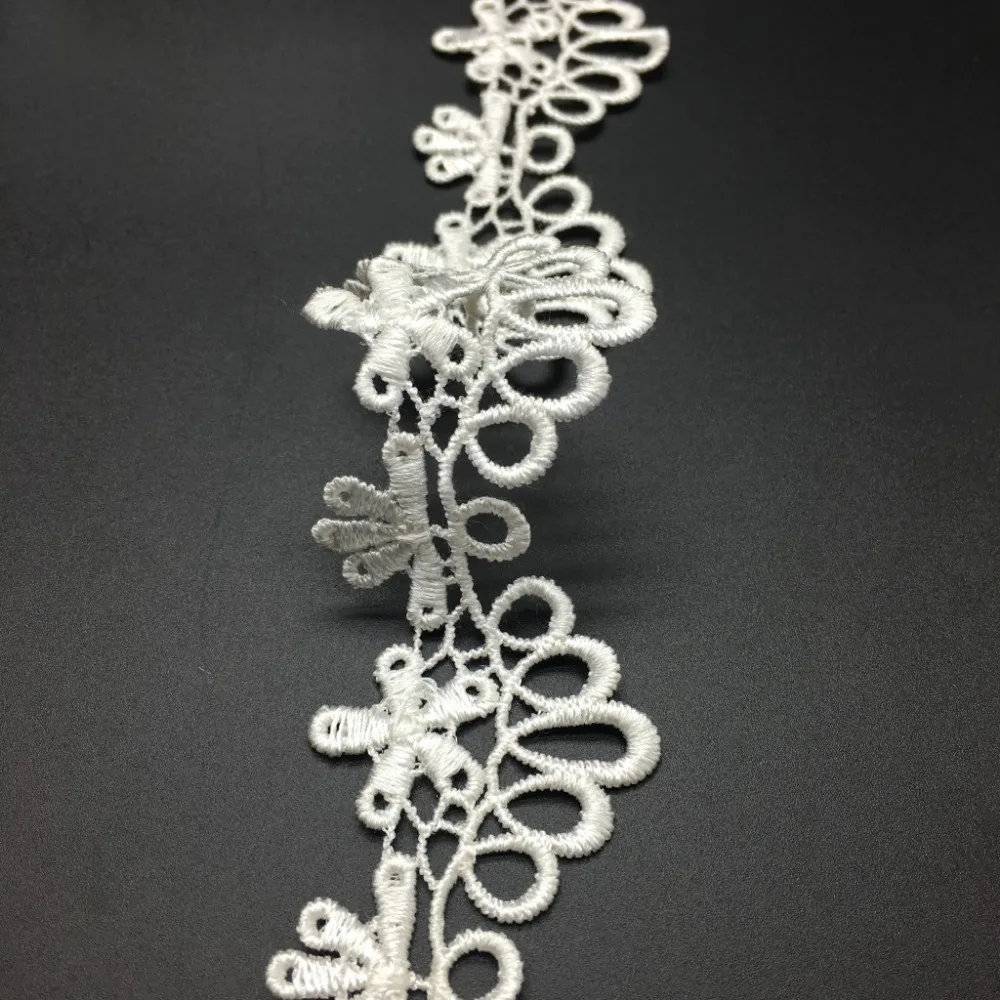 15 ярдов 4 см ширина белая Водорастворимая кружевная отделка аксессуары сделай