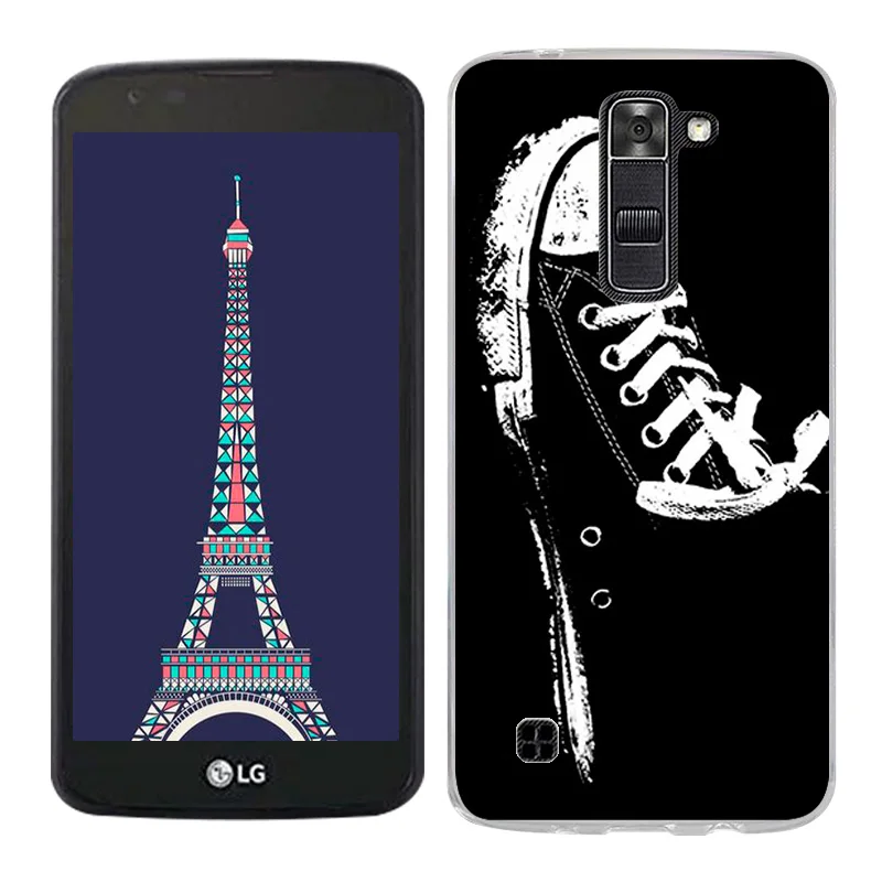 Shell For LG Tribute 5 / K7 Back Case Cover Scape Painted Cell Phone Cases for K330 Coque Transparent Funda | Мобильные телефоны и