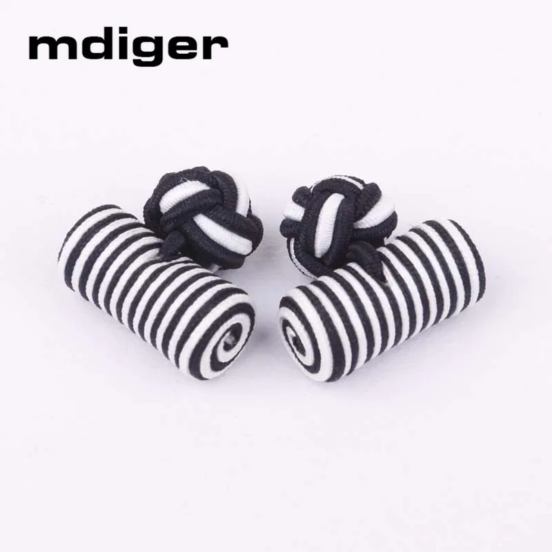 Mdiger брендовые Модные мужские запонки Классические двойные веревочные в форме