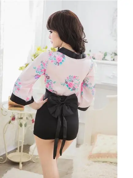 Порно пижамы женские сексуальные японские кимоно женское белье sexy hot Эротика