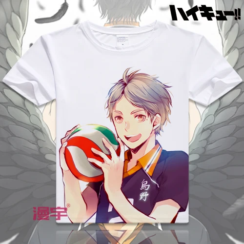 Футболка с короткими рукавами Haikyuu мужская и женская футболка для косплея аниме