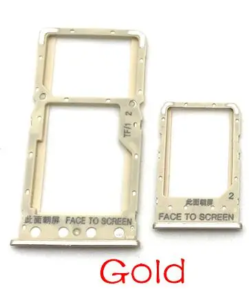 Gold Слот для считывания sim-карт для Xiaomi Redmi 6 6A запасные части - Цвет: Gold
