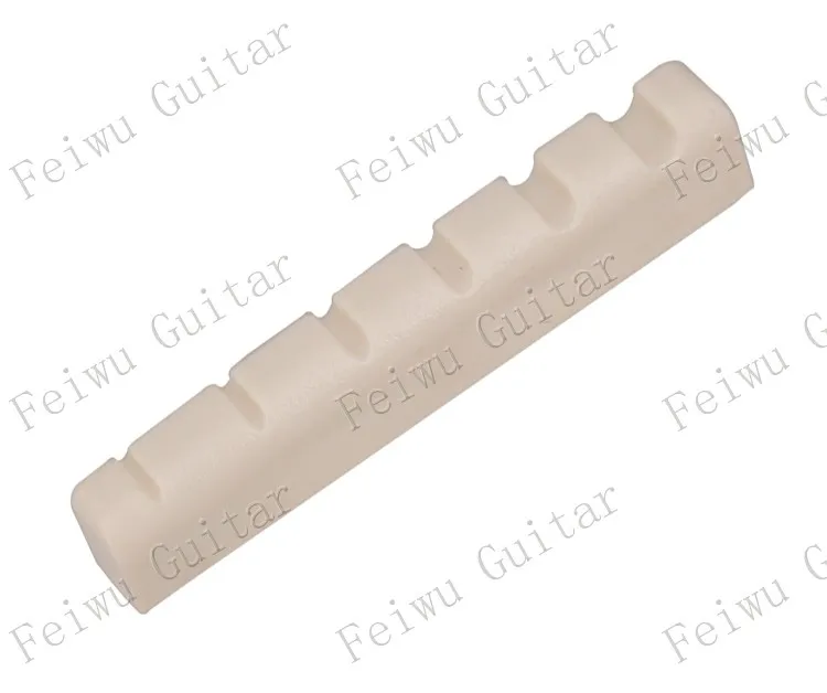 2 шт. Lvory белые пластиковые 6 струнные бас гитары гайки Размер 53x6x10 7.5mm A029F|Детали и