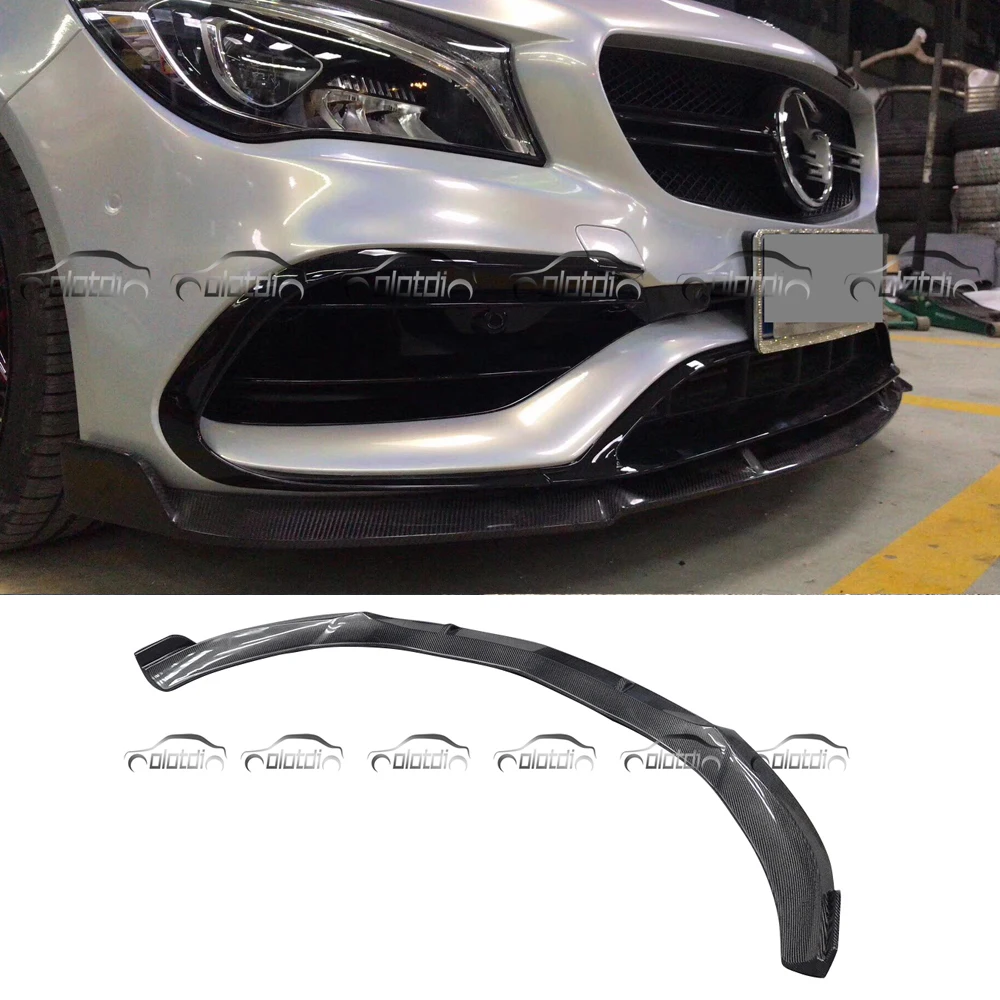 Передний бампер спойлер для углеродного волокна передний Mercedes Benz W117 CLA AMG CLA45 2015