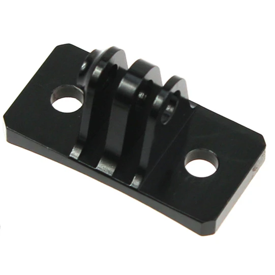 Black NO Screws CNC шлем фиксированная База крепление адаптер держатель крепления переходника с винтами для Gopro DJI Osmo Action XIAOMI YI eken Action camera - Цвет: Black NO Screws
