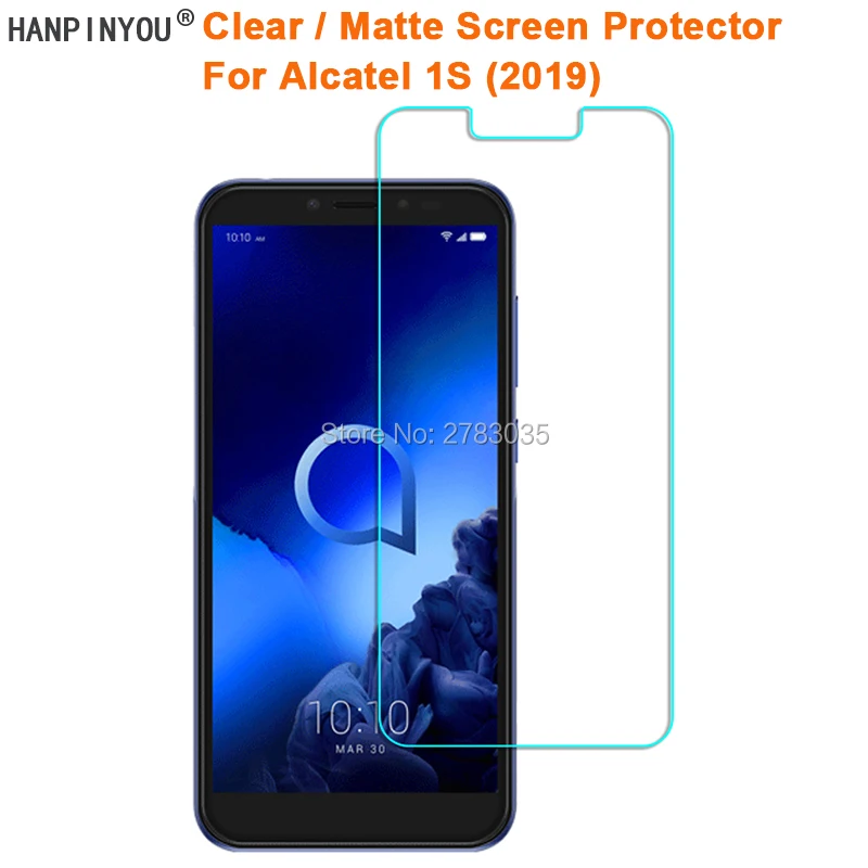Защитная пленка для Alcatel 1S (2019) прозрачная глянцевая/Антибликовая матовая