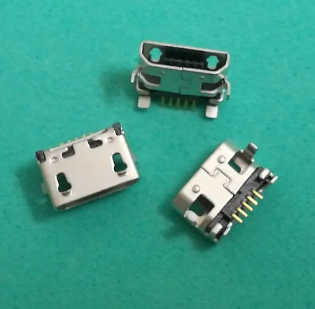 10 шт./лот Новый мини микро USB разъем для зарядки запасные части pcb Lenovo TAB 2 фонарик